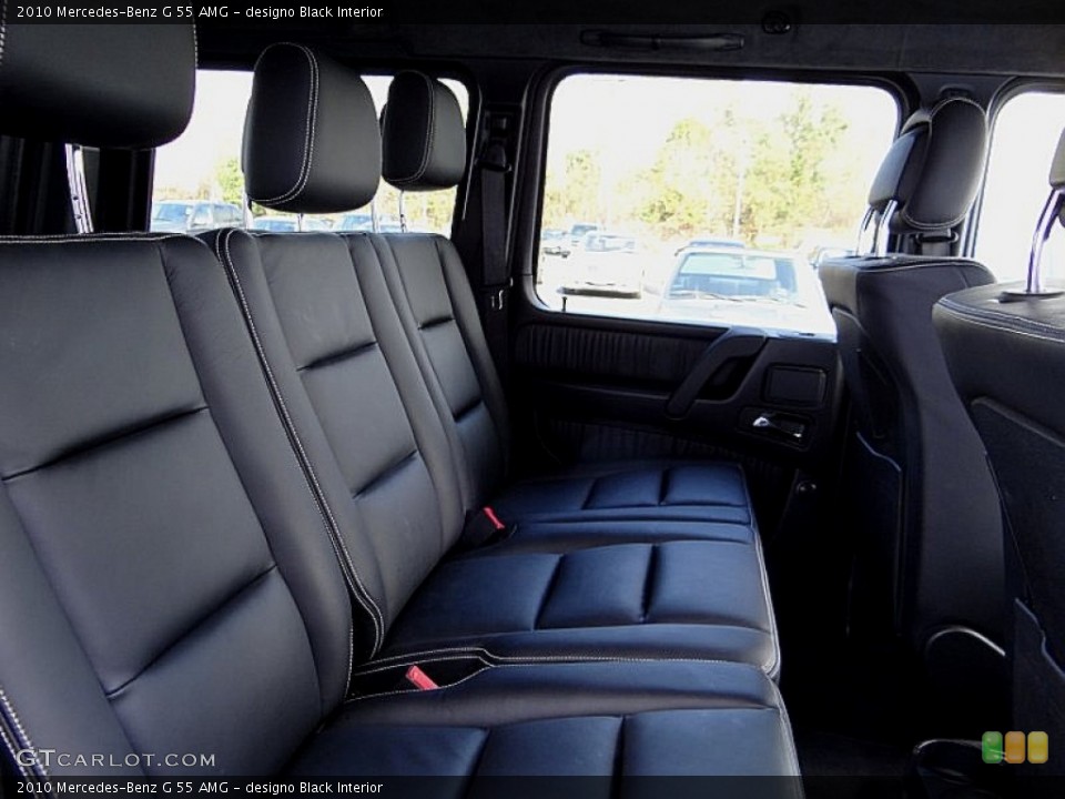 designo Black Interior Rear Seat for the 2010 Mercedes-Benz G 55 AMG #74051314