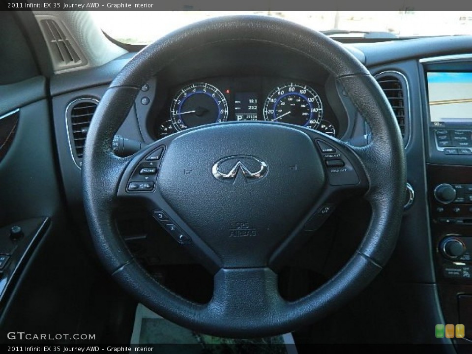 Graphite Interior Steering Wheel for the 2011 Infiniti EX 35 Journey AWD #74053051