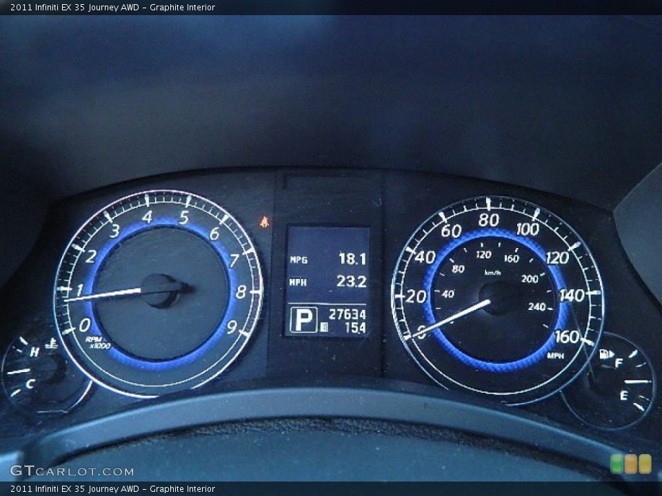 Graphite Interior Gauges for the 2011 Infiniti EX 35 Journey AWD #74053075