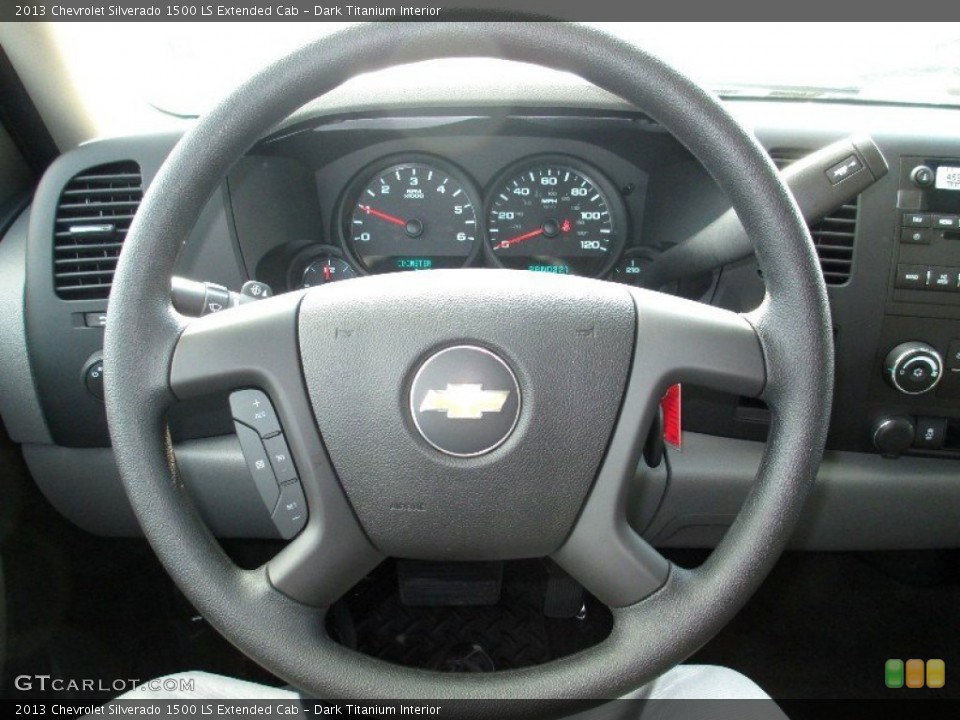 Dark Titanium Interior Steering Wheel for the 2013 Chevrolet Silverado 1500 LS Extended Cab #74054333