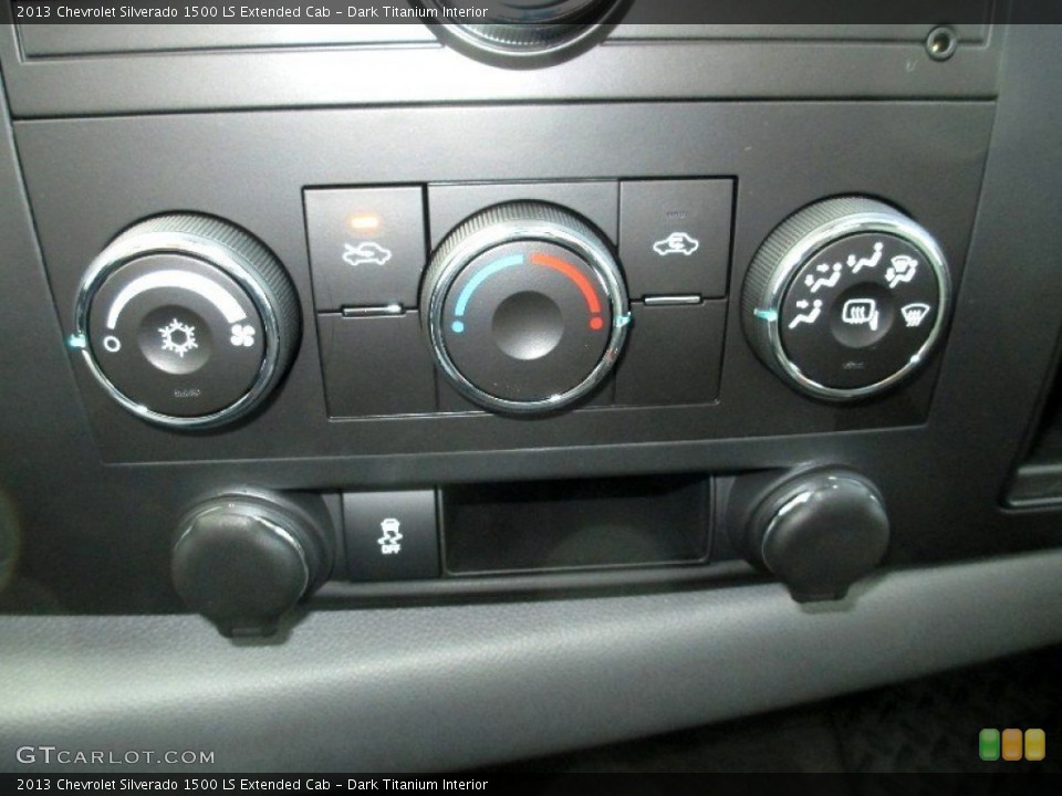 Dark Titanium Interior Controls for the 2013 Chevrolet Silverado 1500 LS Extended Cab #74054353
