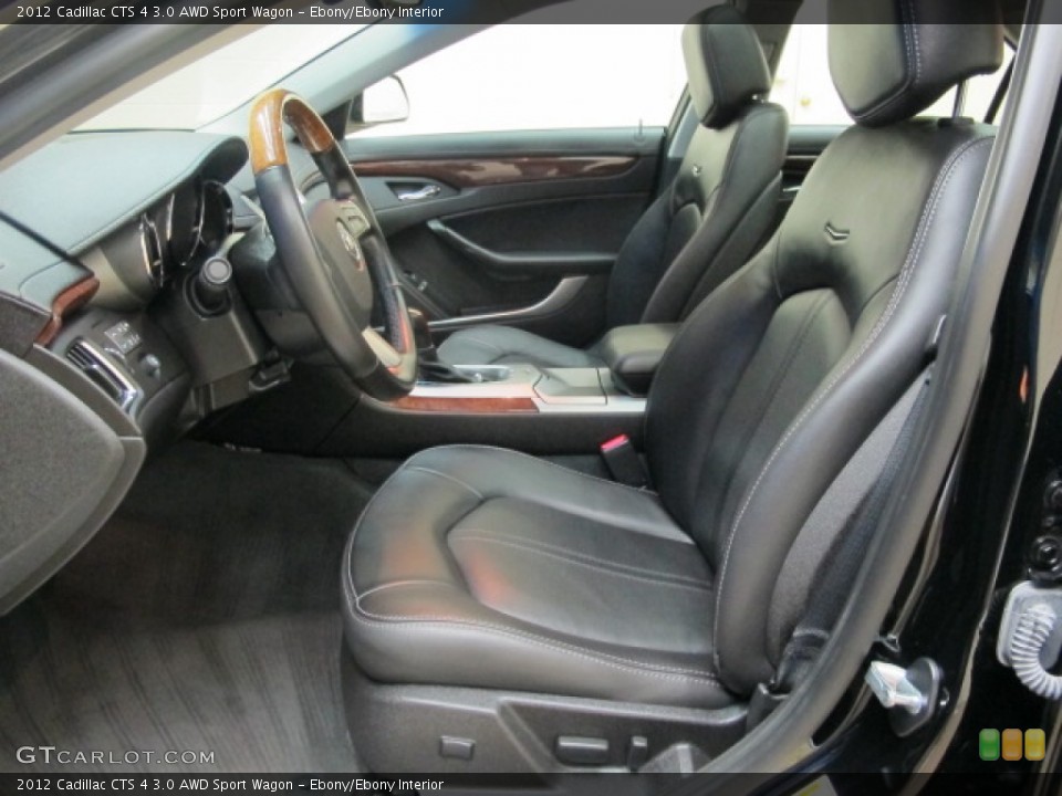 Ebony/Ebony Interior Photo for the 2012 Cadillac CTS 4 3.0 AWD Sport Wagon #74055044