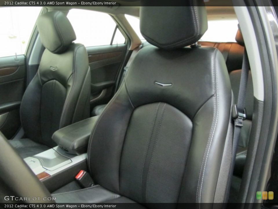 Ebony/Ebony Interior Front Seat for the 2012 Cadillac CTS 4 3.0 AWD Sport Wagon #74055068