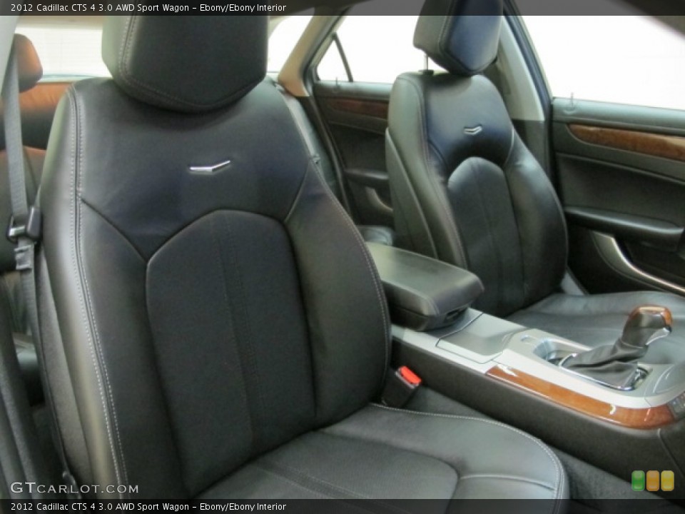 Ebony/Ebony Interior Front Seat for the 2012 Cadillac CTS 4 3.0 AWD Sport Wagon #74055203