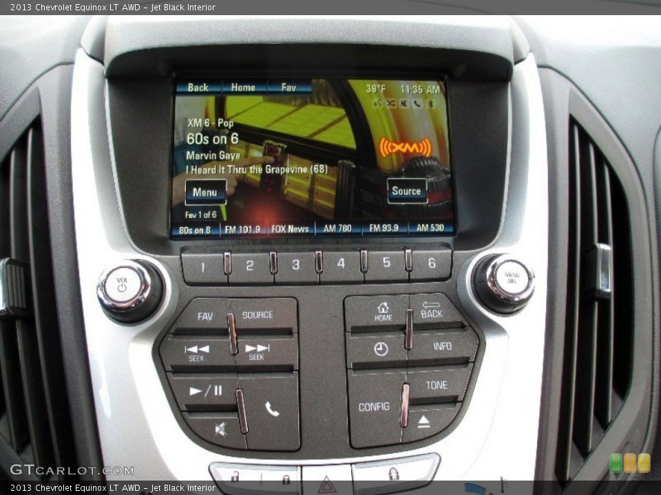 Jet Black Interior Controls for the 2013 Chevrolet Equinox LT AWD #74055227