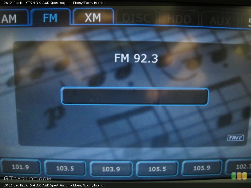 Ebony/Ebony Interior Audio System for the 2012 Cadillac CTS 4 3.0 AWD Sport Wagon #74055344
