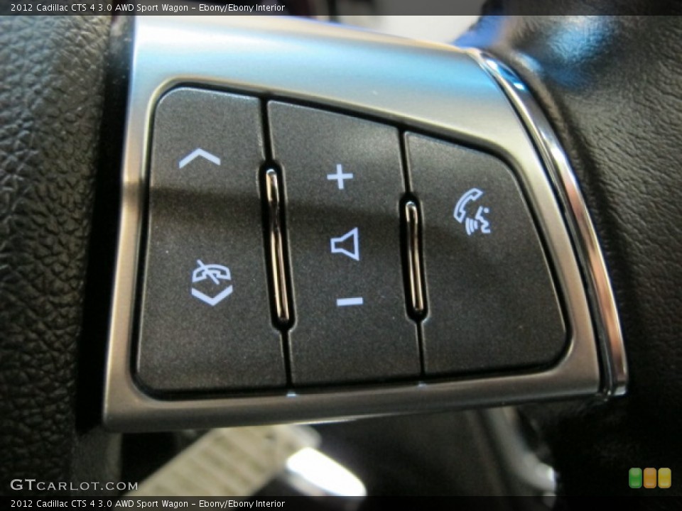 Ebony/Ebony Interior Controls for the 2012 Cadillac CTS 4 3.0 AWD Sport Wagon #74055535