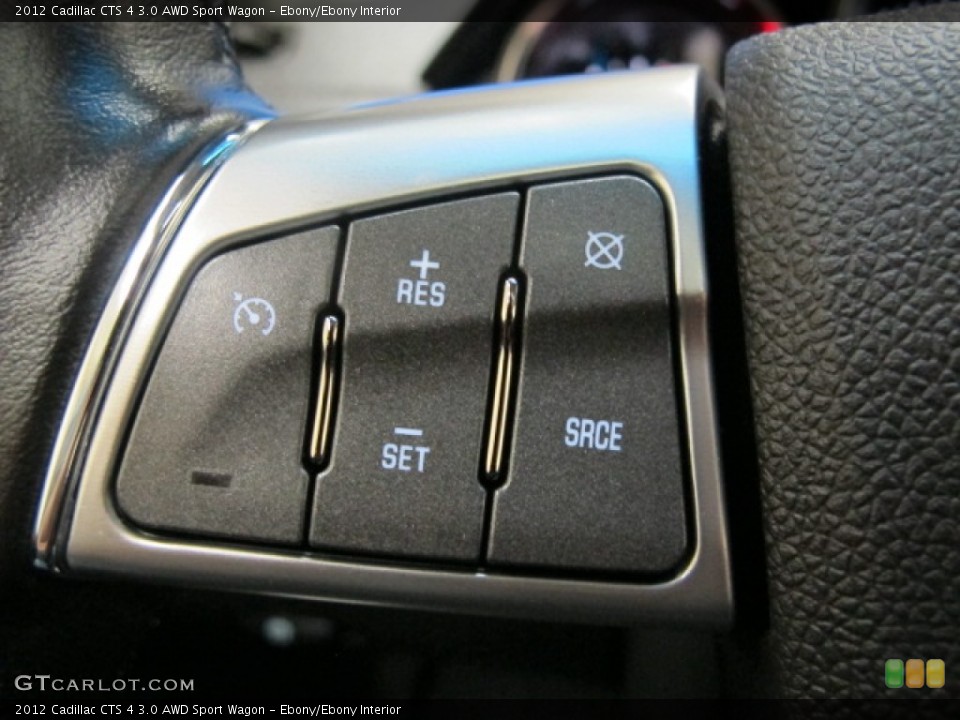 Ebony/Ebony Interior Controls for the 2012 Cadillac CTS 4 3.0 AWD Sport Wagon #74055566