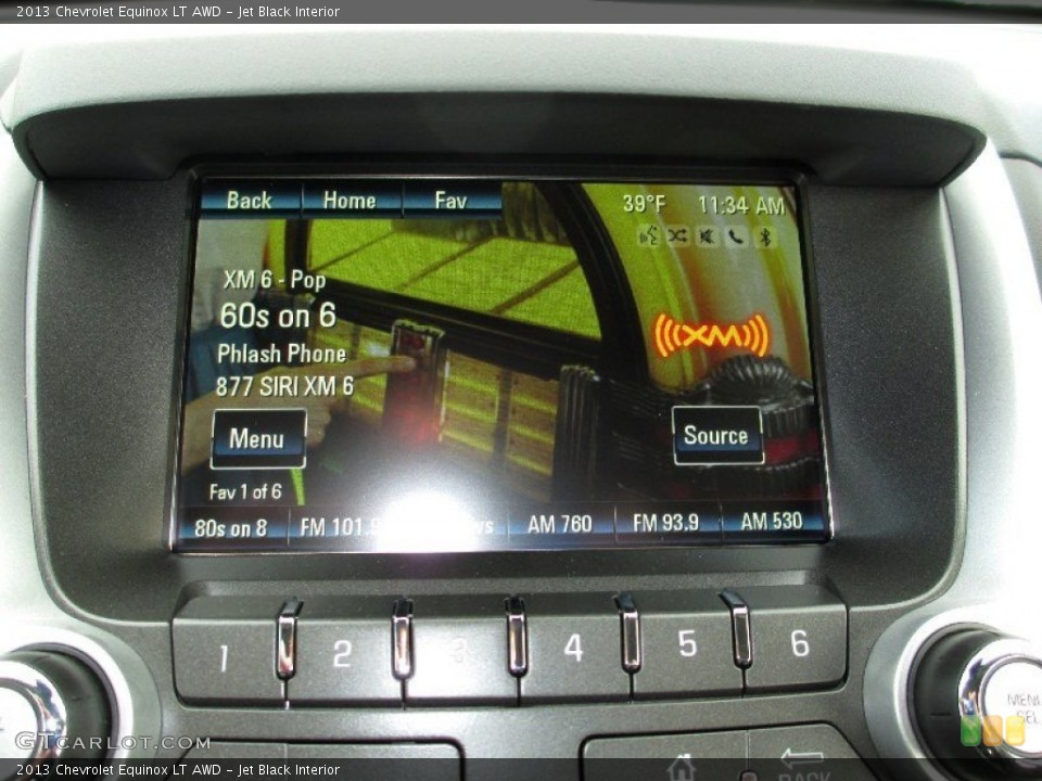 Jet Black Interior Controls for the 2013 Chevrolet Equinox LT AWD #74055573