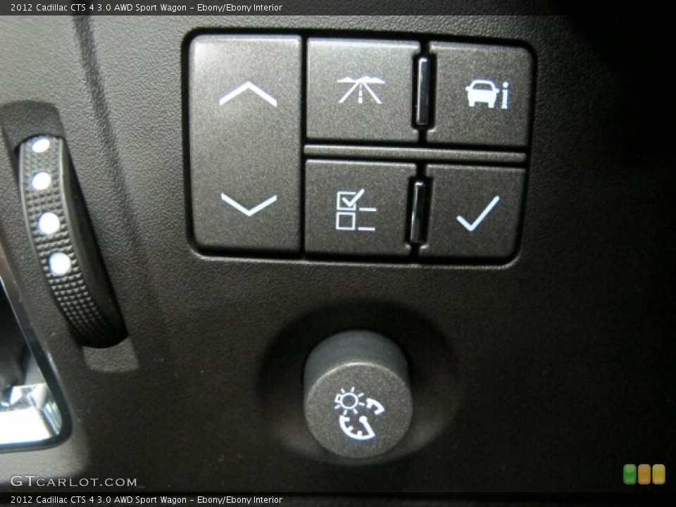 Ebony/Ebony Interior Controls for the 2012 Cadillac CTS 4 3.0 AWD Sport Wagon #74055593