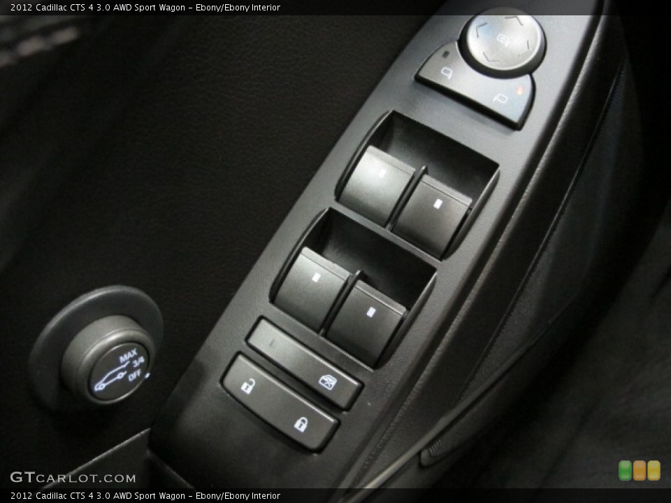 Ebony/Ebony Interior Controls for the 2012 Cadillac CTS 4 3.0 AWD Sport Wagon #74055615