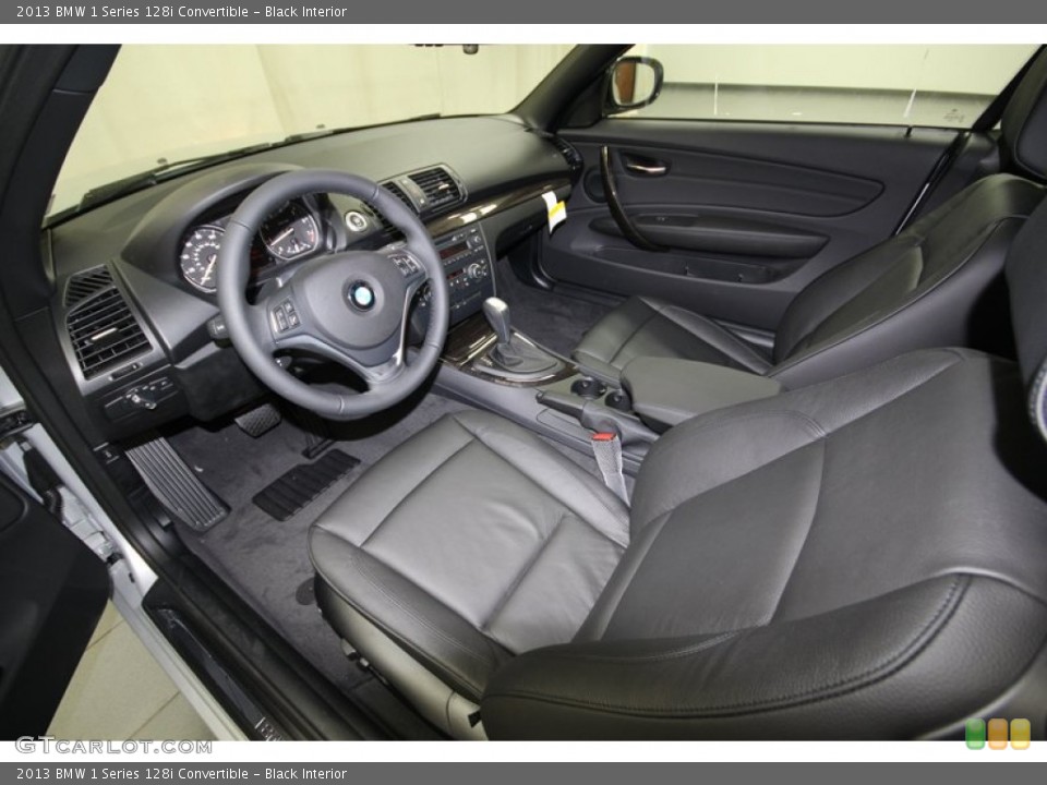 Black Interior Prime Interior for the 2013 BMW 1 Series 128i Convertible #74055844