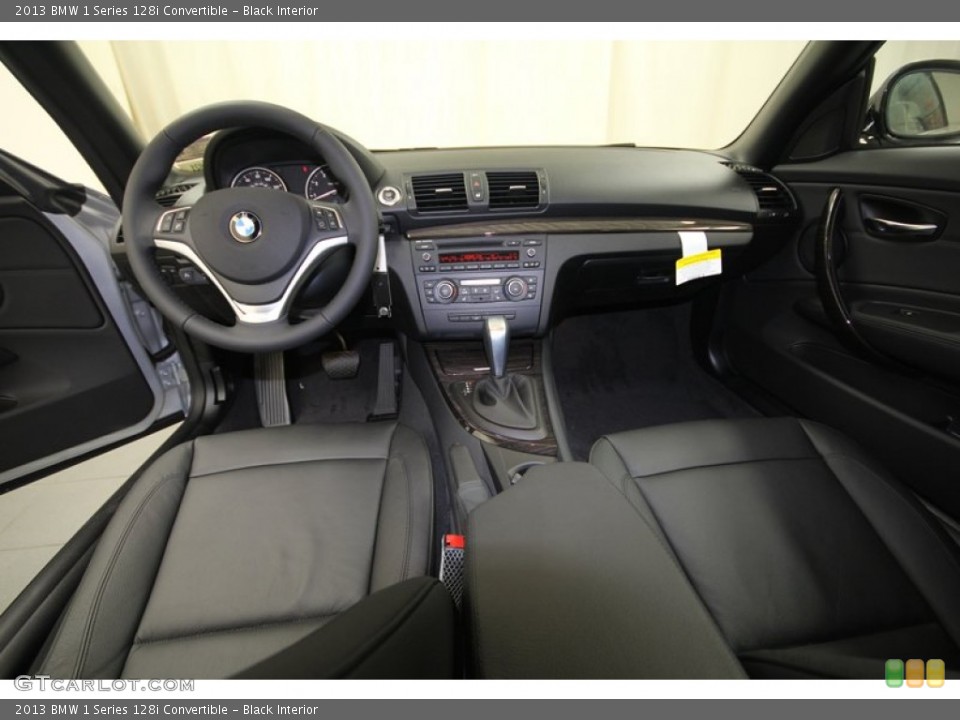 Black Interior Dashboard for the 2013 BMW 1 Series 128i Convertible #74055869