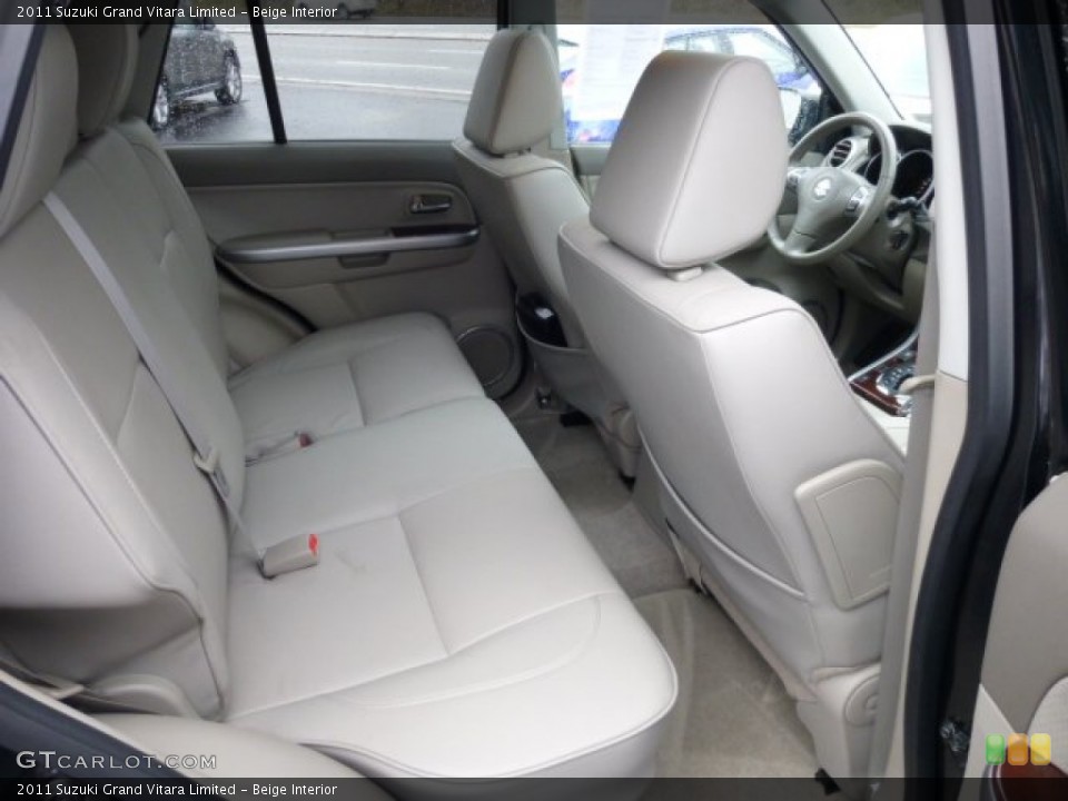 Beige Interior Rear Seat for the 2011 Suzuki Grand Vitara Limited #74056077