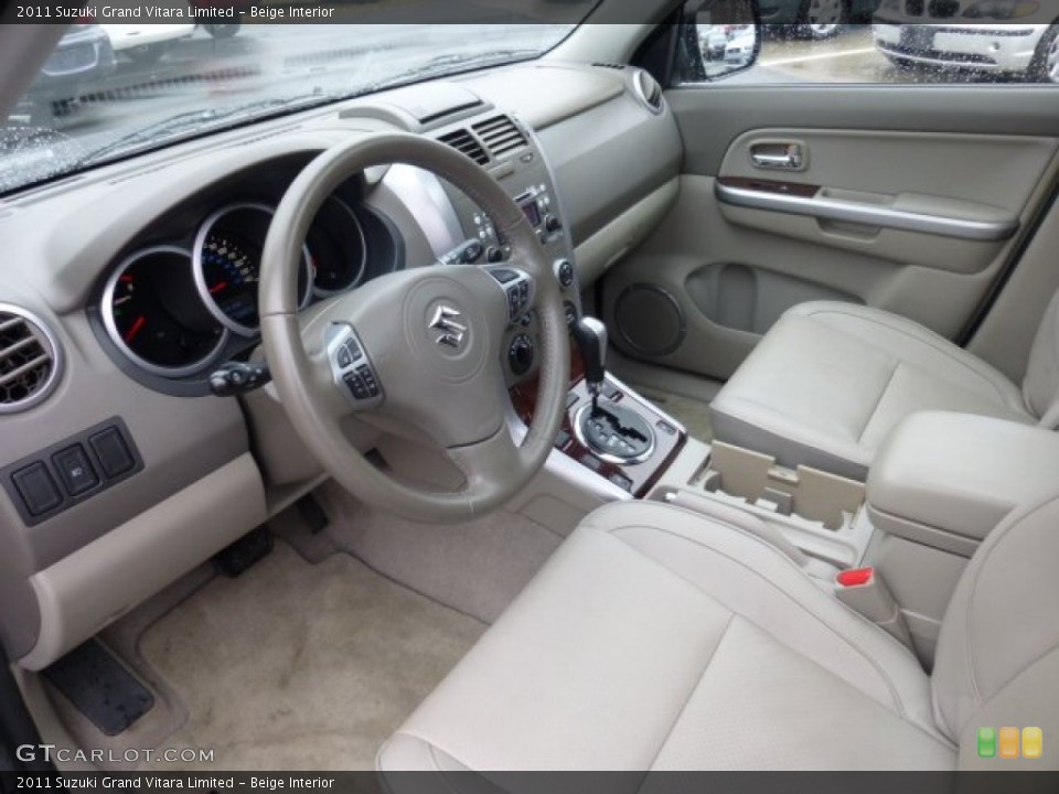 Beige 2011 Suzuki Grand Vitara Interiors