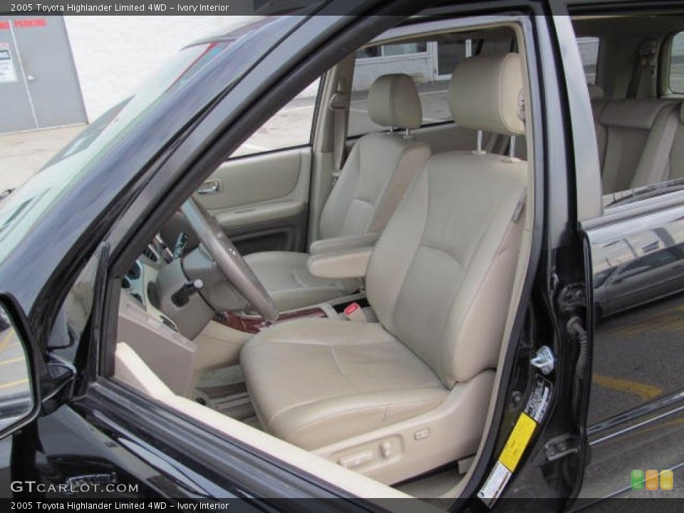Ivory Interior Front Seat for the 2005 Toyota Highlander Limited 4WD #74056237