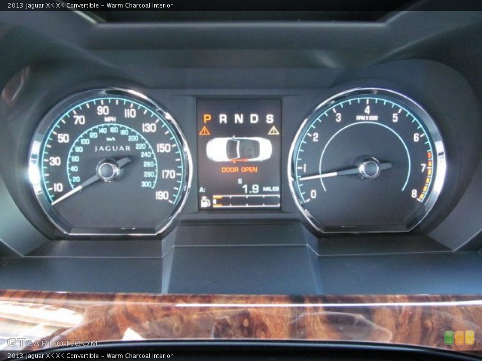 Warm Charcoal Interior Gauges for the 2013 Jaguar XK XK Convertible #74057180