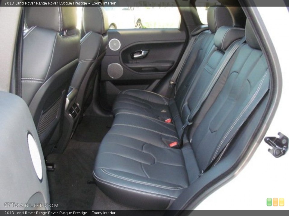 Ebony Interior Rear Seat for the 2013 Land Rover Range Rover Evoque Prestige #74057324