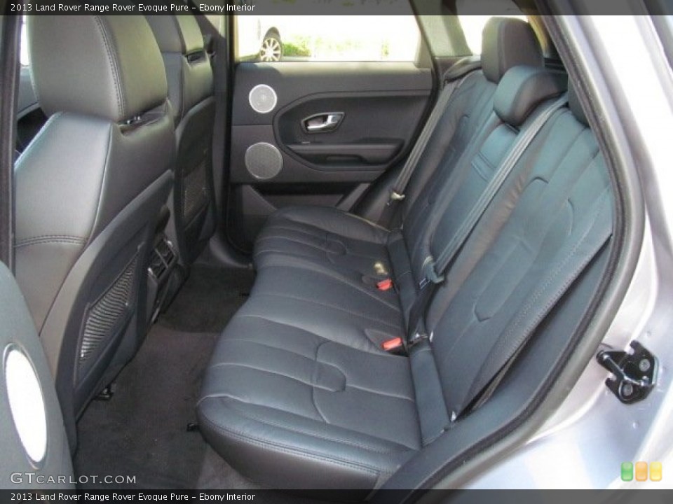 Ebony Interior Rear Seat for the 2013 Land Rover Range Rover Evoque Pure #74057720