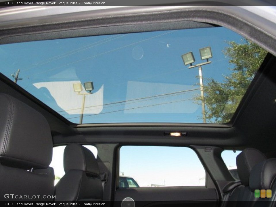 Ebony Interior Sunroof for the 2013 Land Rover Range Rover Evoque Pure #74057876