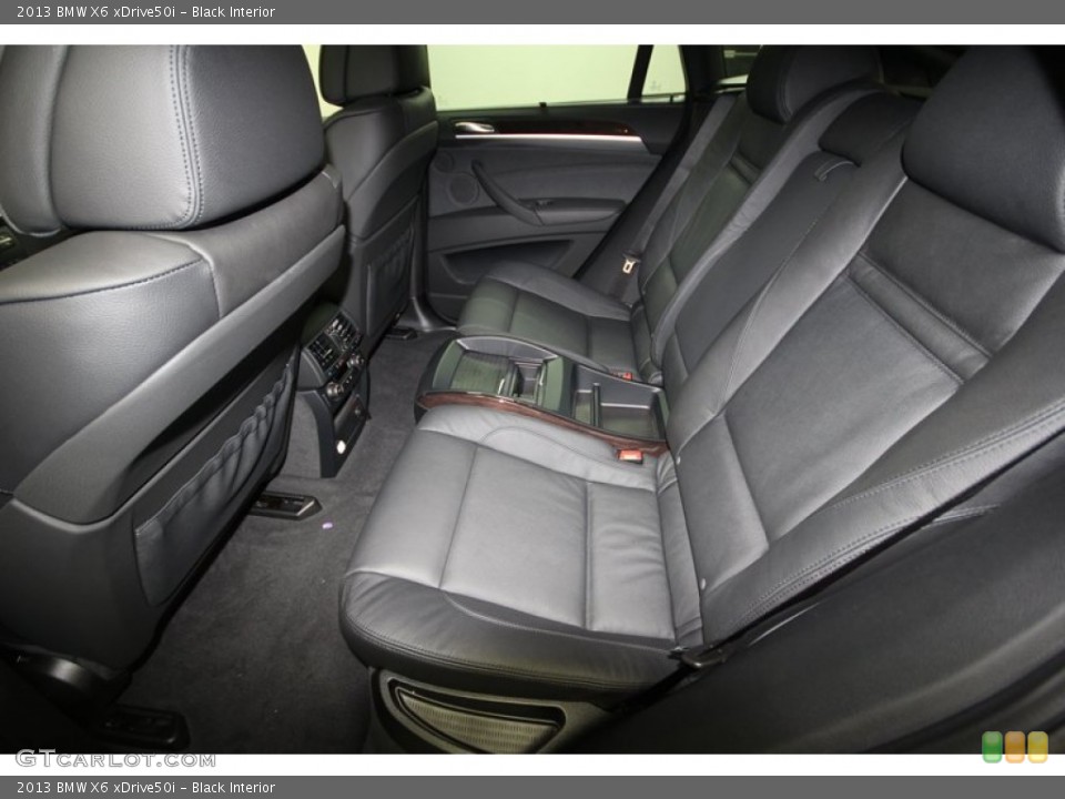 Black Interior Rear Seat for the 2013 BMW X6 xDrive50i #74057933