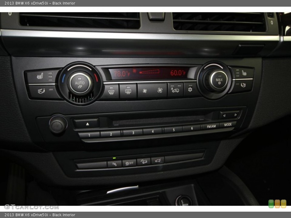 Black Interior Controls for the 2013 BMW X6 xDrive50i #74058064