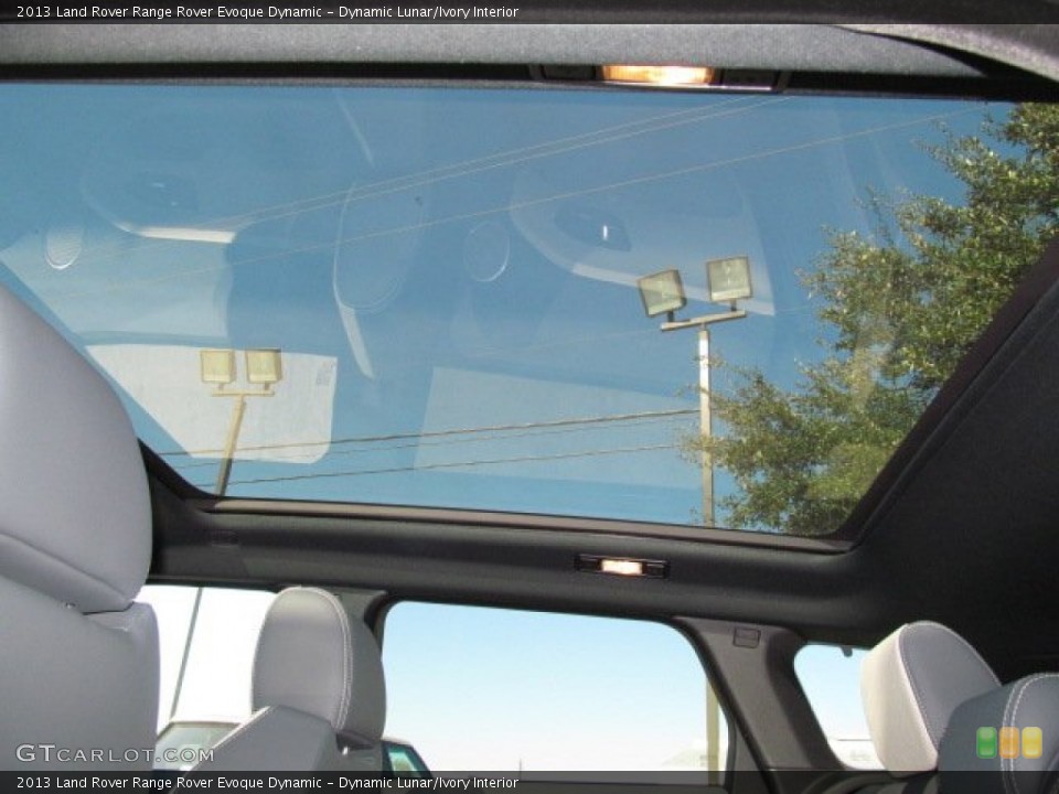 Dynamic Lunar/Ivory Interior Sunroof for the 2013 Land Rover Range Rover Evoque Dynamic #74058686