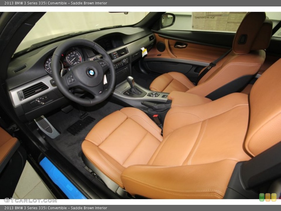 Saddle Brown Interior Prime Interior for the 2013 BMW 3 Series 335i Convertible #74059052
