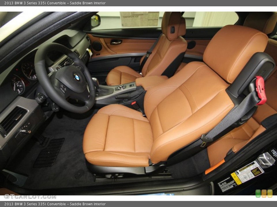 Saddle Brown Interior Front Seat for the 2013 BMW 3 Series 335i Convertible #74059258
