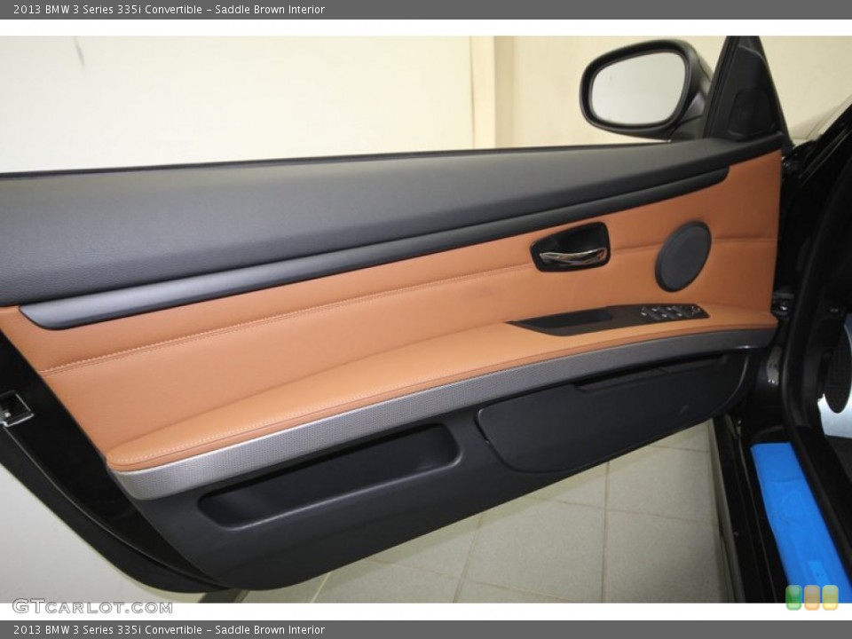 Saddle Brown Interior Door Panel for the 2013 BMW 3 Series 335i Convertible #74059304