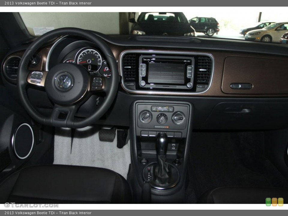 Titan Black Interior Dashboard for the 2013 Volkswagen Beetle TDI #74059309