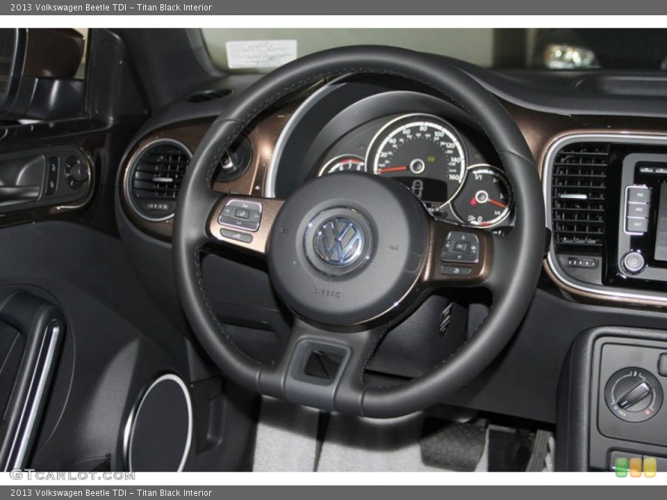 Titan Black Interior Steering Wheel for the 2013 Volkswagen Beetle TDI #74059332