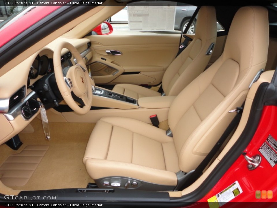 Luxor Beige Interior Prime Interior for the 2013 Porsche 911 Carrera Cabriolet #74060450