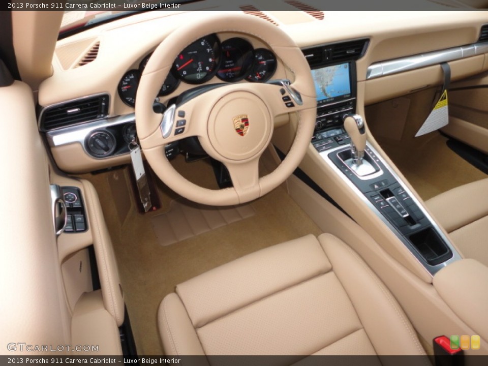 Luxor Beige Interior Photo for the 2013 Porsche 911 Carrera Cabriolet #74060512
