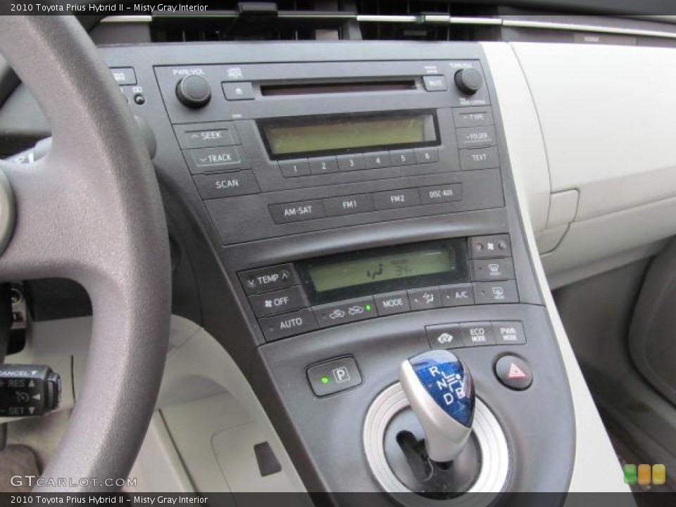 Misty Gray Interior Controls for the 2010 Toyota Prius Hybrid II #74060666