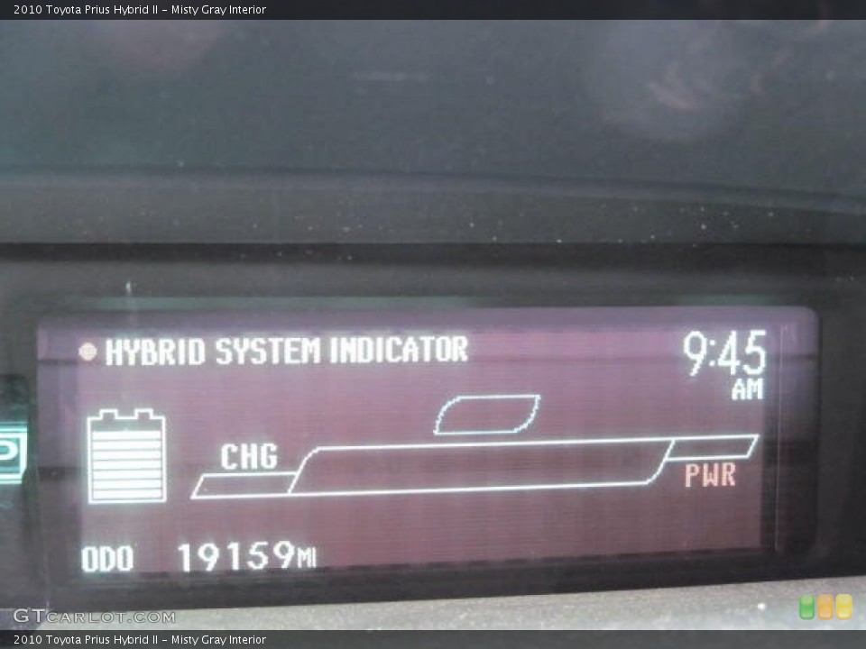 Misty Gray Interior Gauges for the 2010 Toyota Prius Hybrid II #74060809