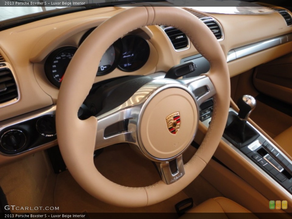 Luxor Beige Interior Steering Wheel for the 2013 Porsche Boxster S #74061194
