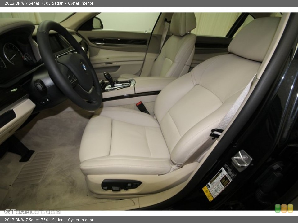 Oyster Interior Front Seat for the 2013 BMW 7 Series 750Li Sedan #74061791
