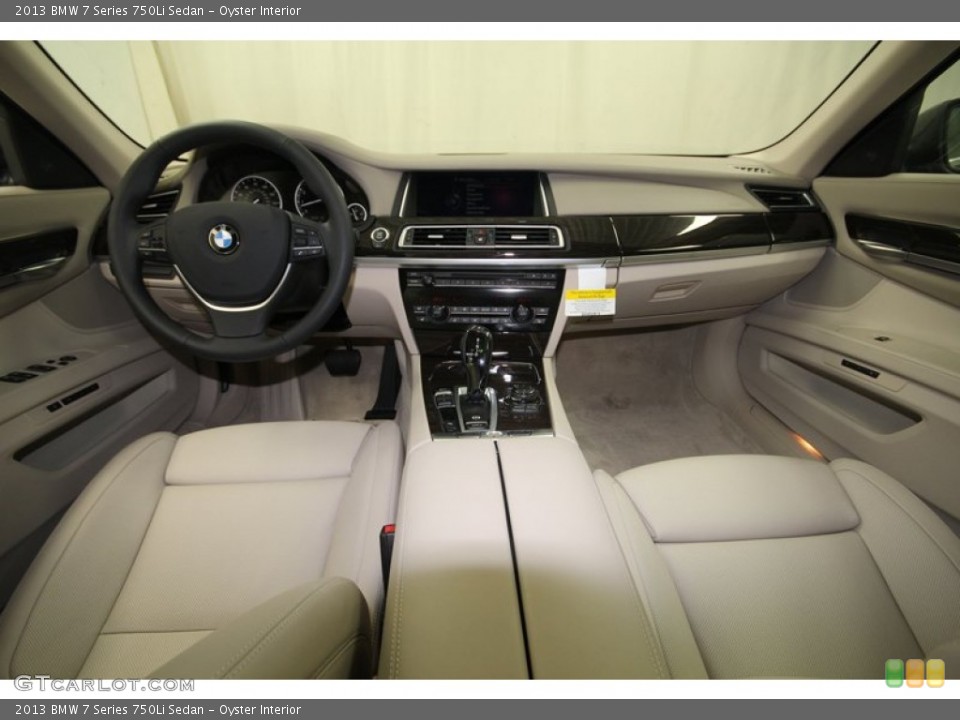 Oyster Interior Dashboard for the 2013 BMW 7 Series 750Li Sedan #74061812