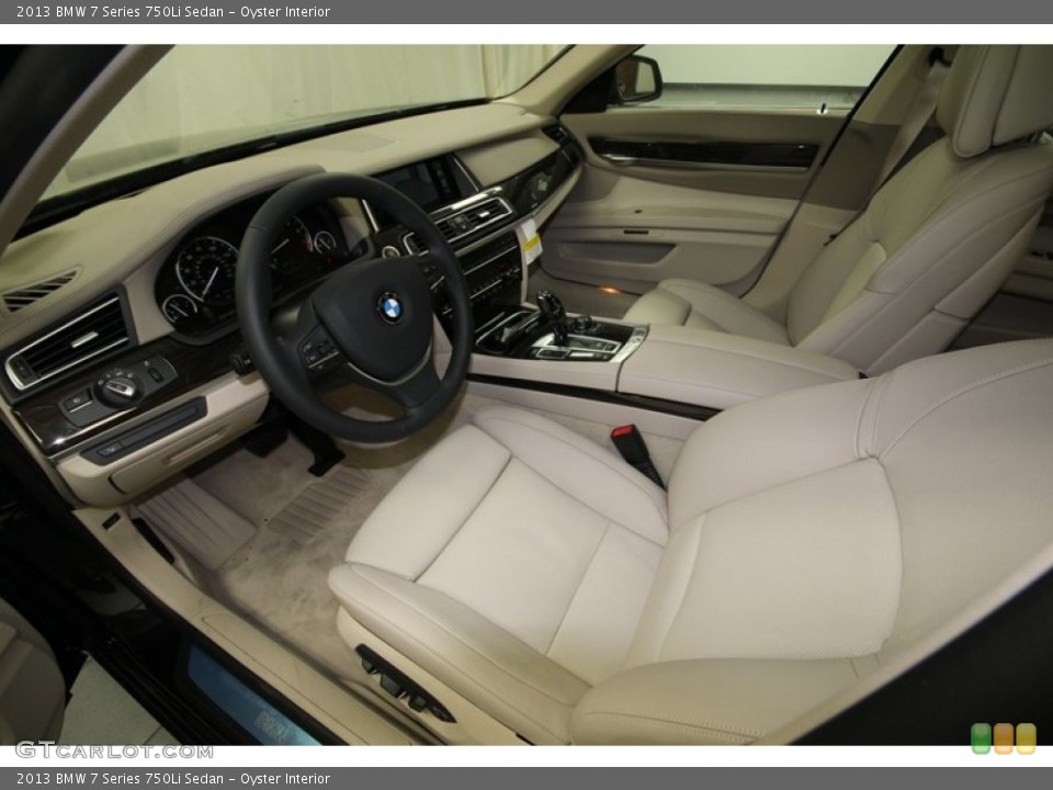 Oyster Interior Prime Interior for the 2013 BMW 7 Series 750Li Sedan #74061963