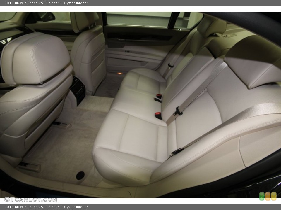 Oyster Interior Rear Seat for the 2013 BMW 7 Series 750Li Sedan #74061989