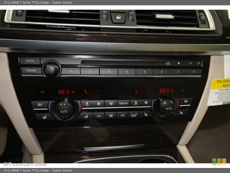 Oyster Interior Controls for the 2013 BMW 7 Series 750Li Sedan #74062098