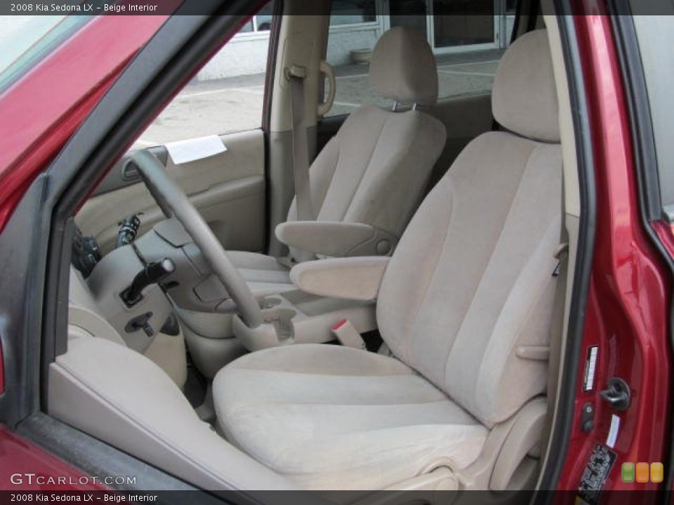 Beige Interior Front Seat for the 2008 Kia Sedona LX #74062301