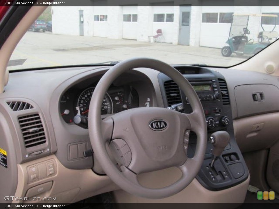 Beige Interior Dashboard for the 2008 Kia Sedona LX #74062313