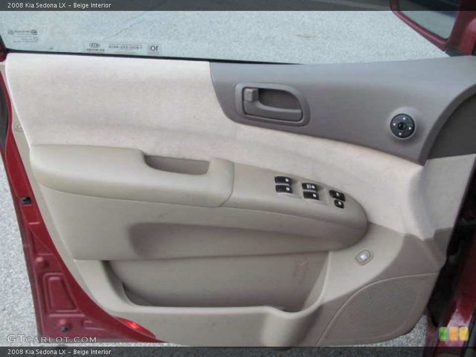 Beige Interior Door Panel for the 2008 Kia Sedona LX #74062337