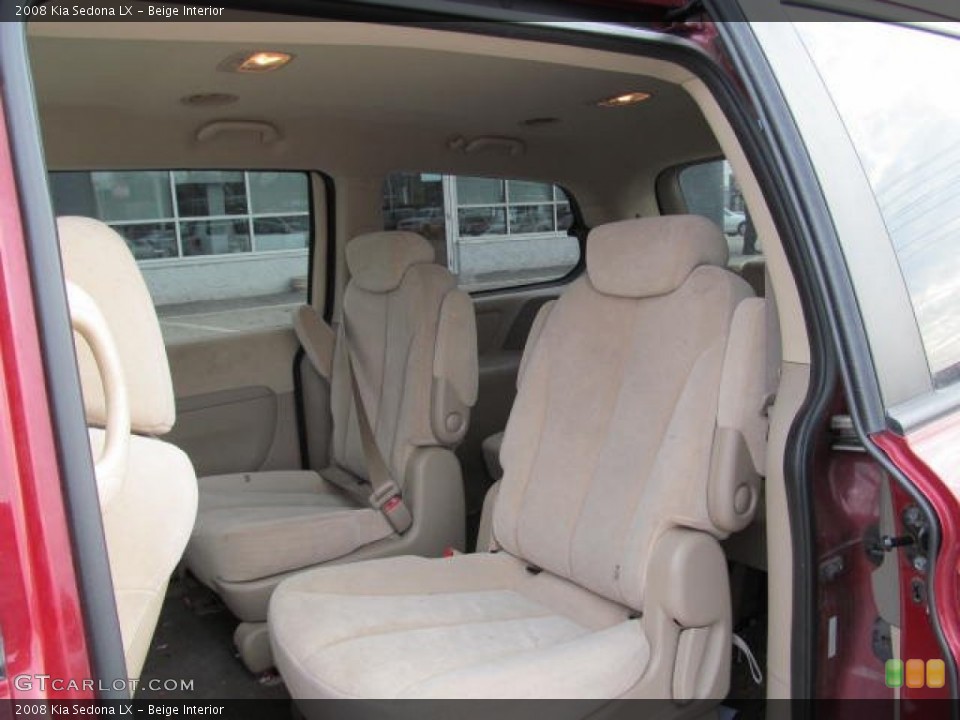 Beige Interior Rear Seat for the 2008 Kia Sedona LX #74062463