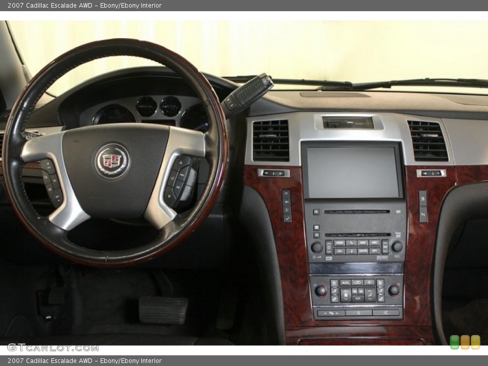 Ebony/Ebony Interior Dashboard for the 2007 Cadillac Escalade AWD #74062816