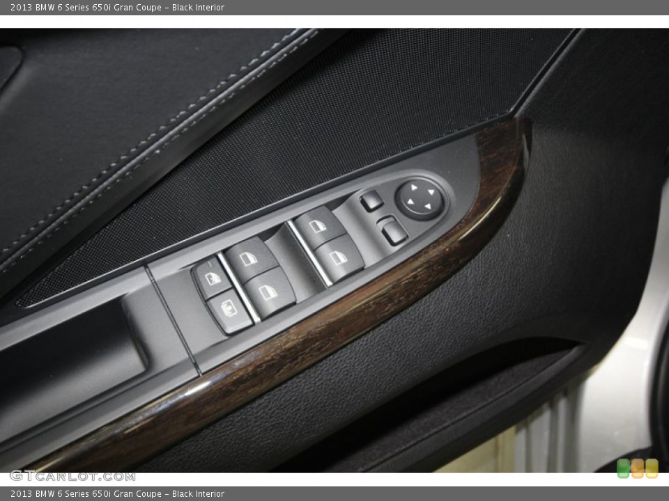 Black Interior Controls for the 2013 BMW 6 Series 650i Gran Coupe #74063441