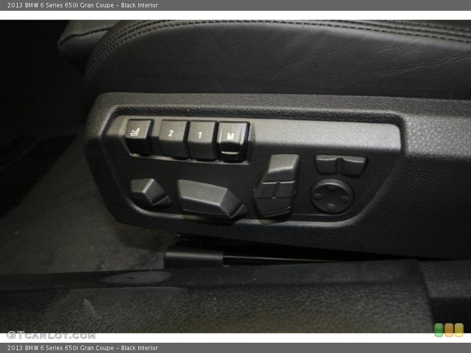 Black Interior Controls for the 2013 BMW 6 Series 650i Gran Coupe #74063464