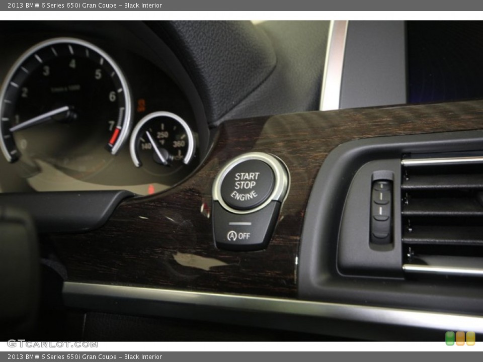 Black Interior Controls for the 2013 BMW 6 Series 650i Gran Coupe #74063609
